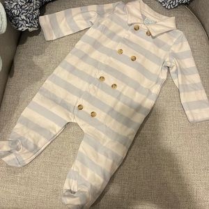Edgehill Collection Collar Stripe Onesie NB